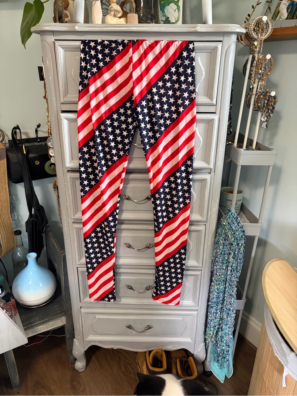 TRUE ROCK  Leggings - Red, White & Blue Stars & Stripes